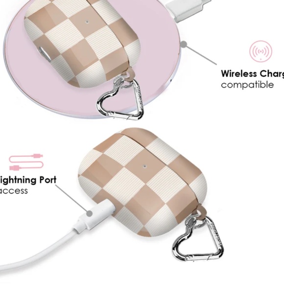 SOLD Velvet Caviar Nude Vibe Checker iPhone 17 Pro Case + AirPod Pro Case - Picture 13 of 13